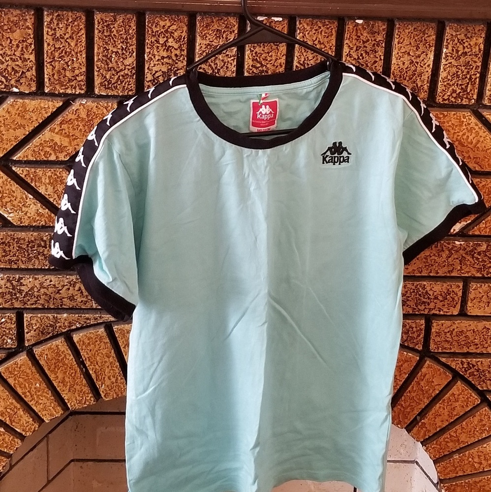 light blue kappa shirt